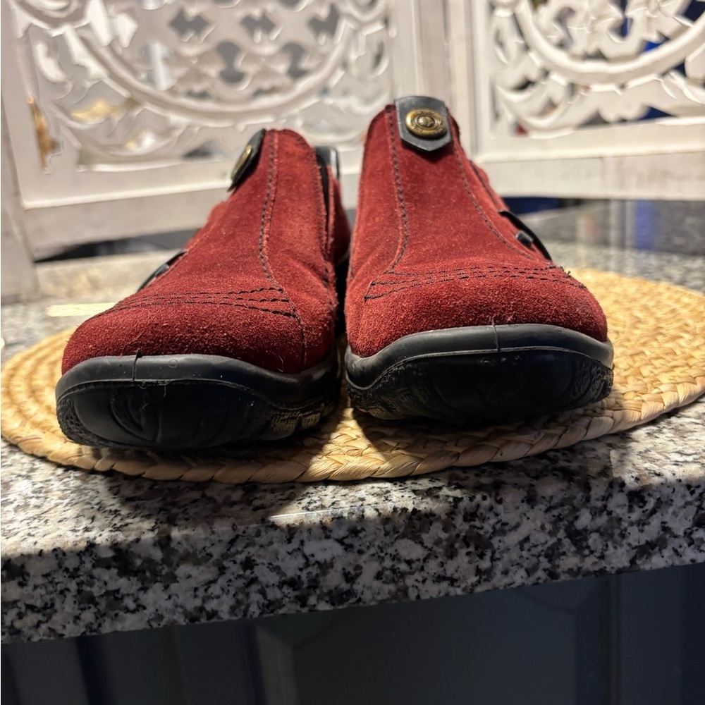 Rieker Men's Red Suede Loafers - Picture 6 of 14